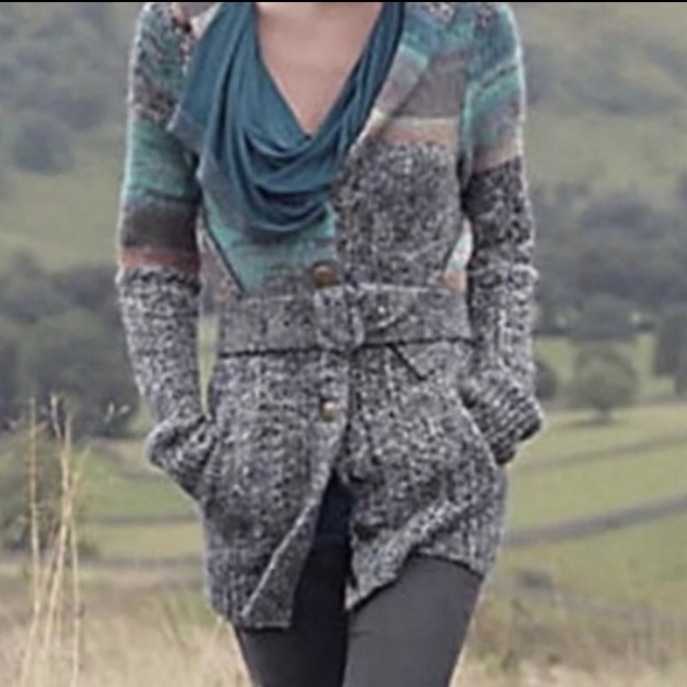 SOLD Anthro x Sleeping On Snow Colorfield Cardi